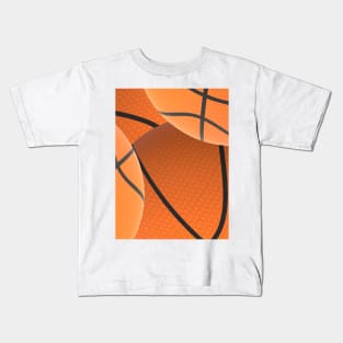 Abstract Basketballs Pattern for Fans and Players Kids T-Shirt